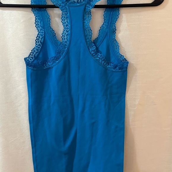F&F Lace Tank Top Small. Bright Neon Blue. - Picture 2 of 2